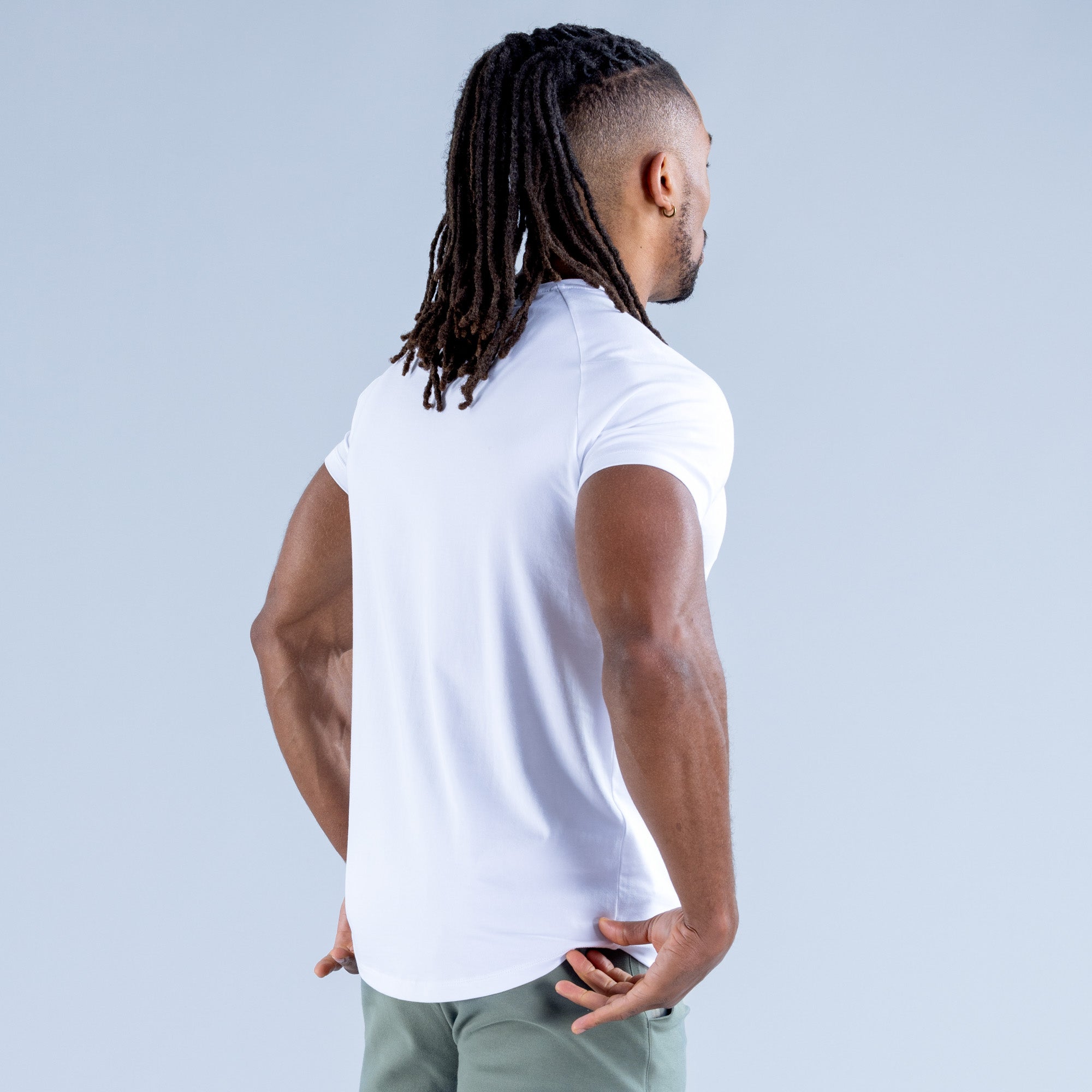 Pánské Tričko DFYNE Stealth Bílé | YEQSIU490