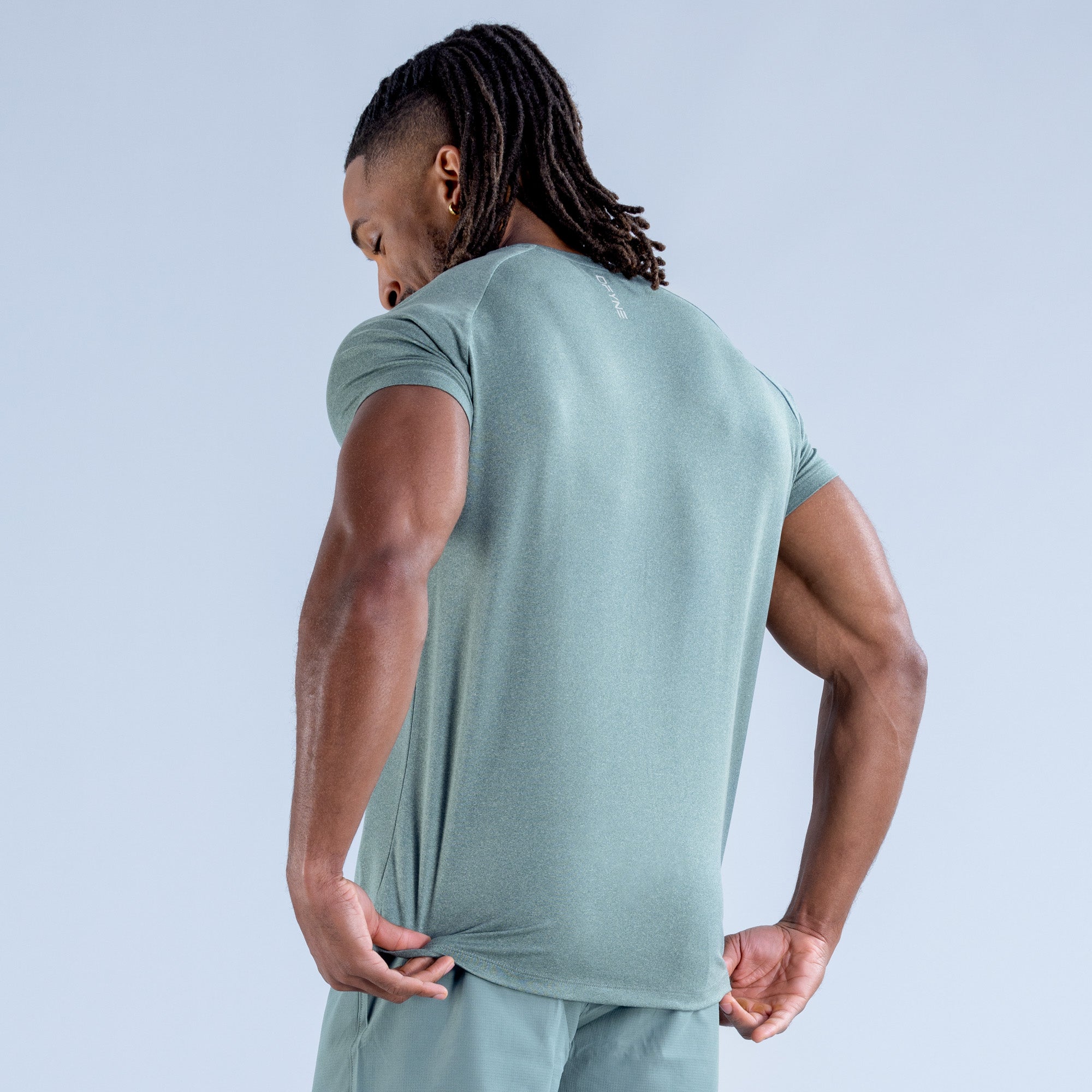 Pánské Tričko DFYNE Stealth Training Olivy Zelené | AXNJOW370