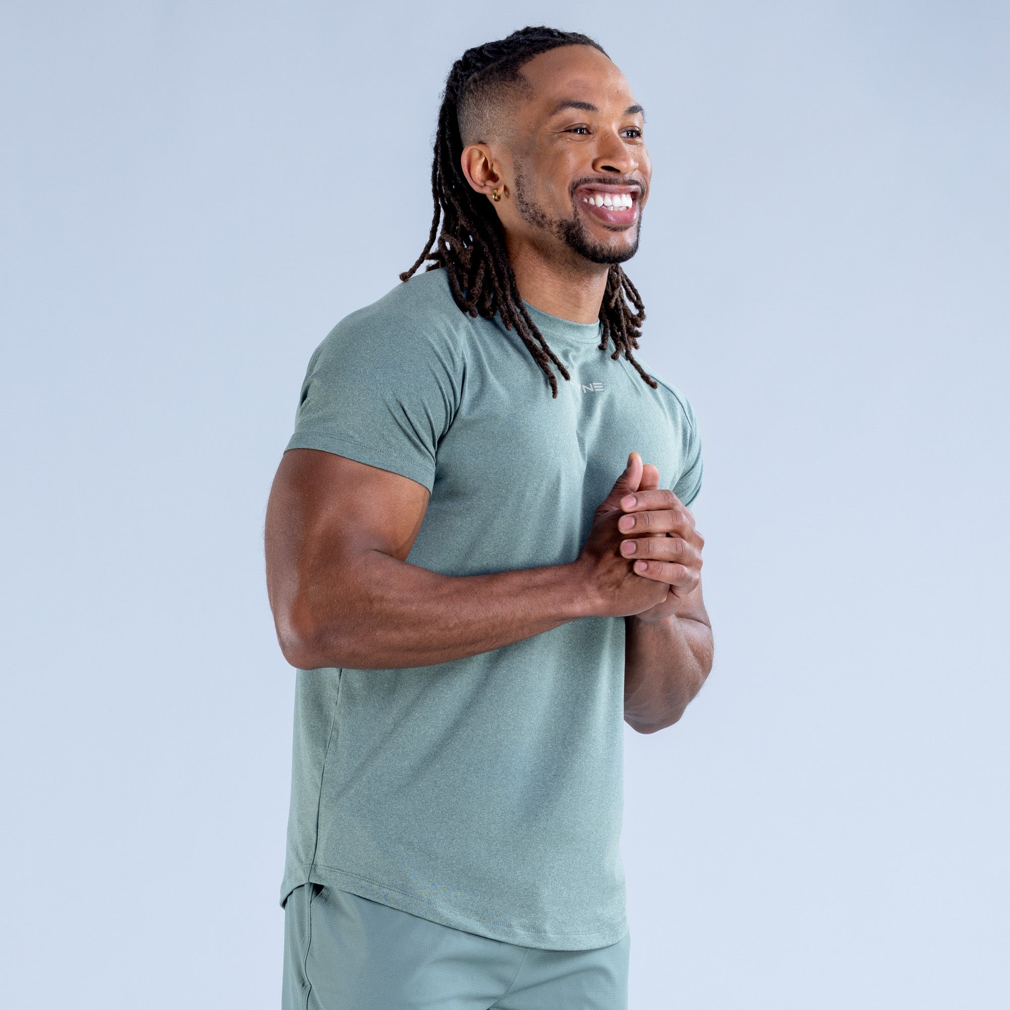 Pánské Tričko DFYNE Stealth Training Olivy Zelené | AXNJOW370