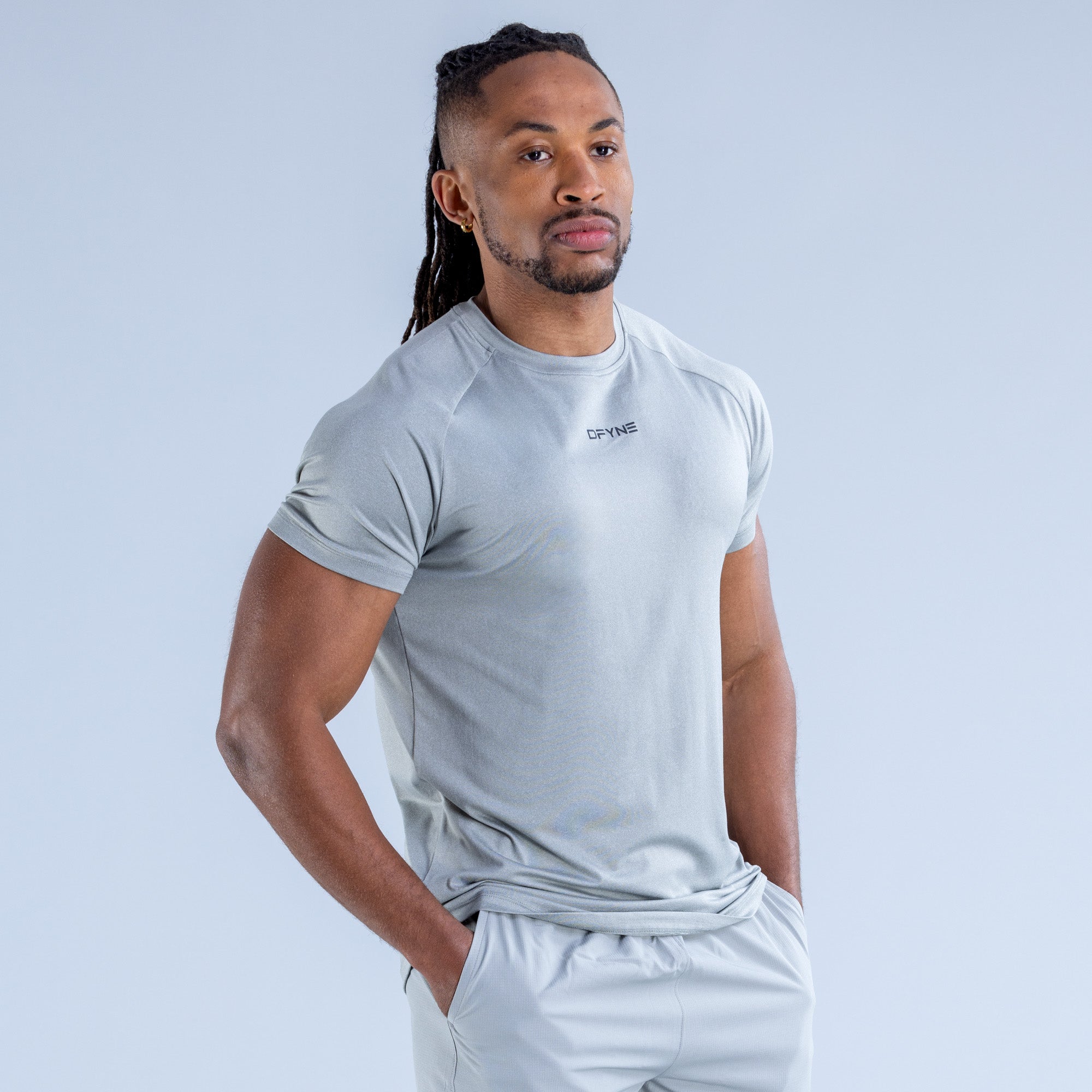 Pánské Tričko DFYNE Stealth Training Šedé | BIGDYS874