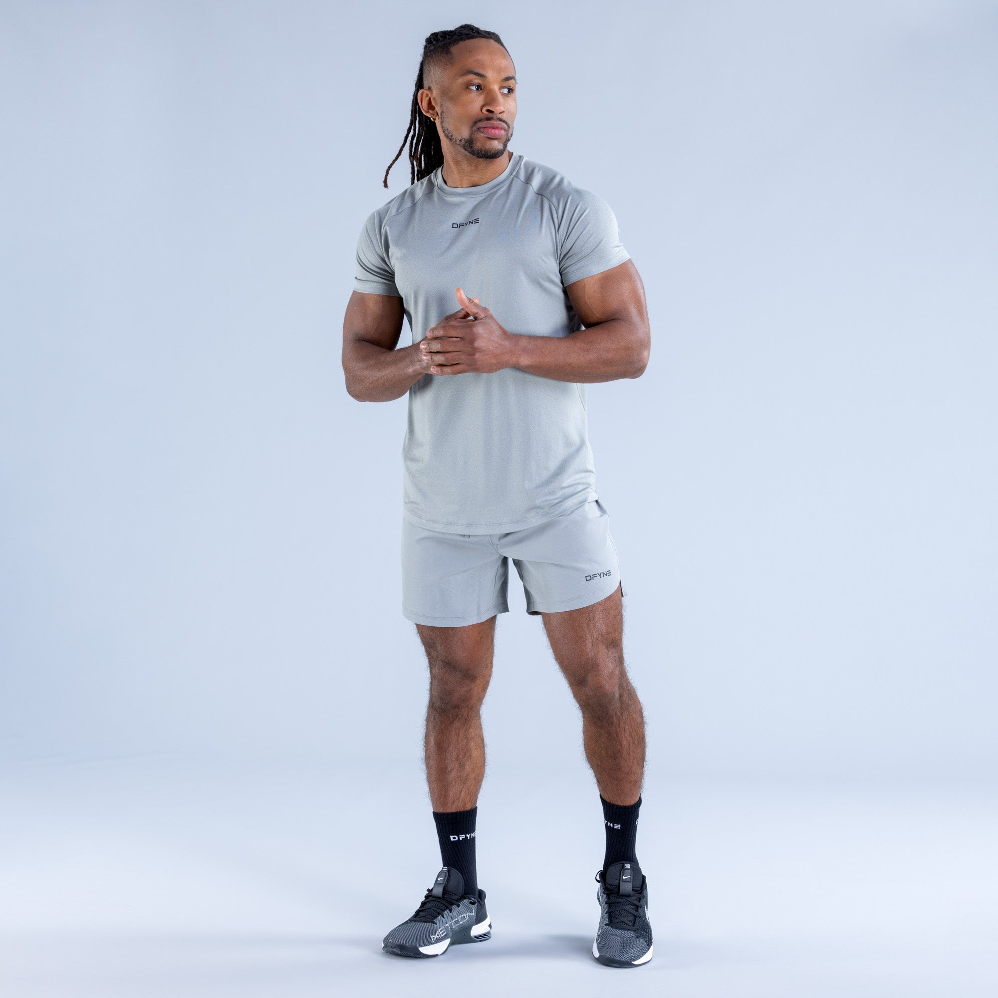 Pánské Tričko DFYNE Stealth Training Šedé | BIGDYS874